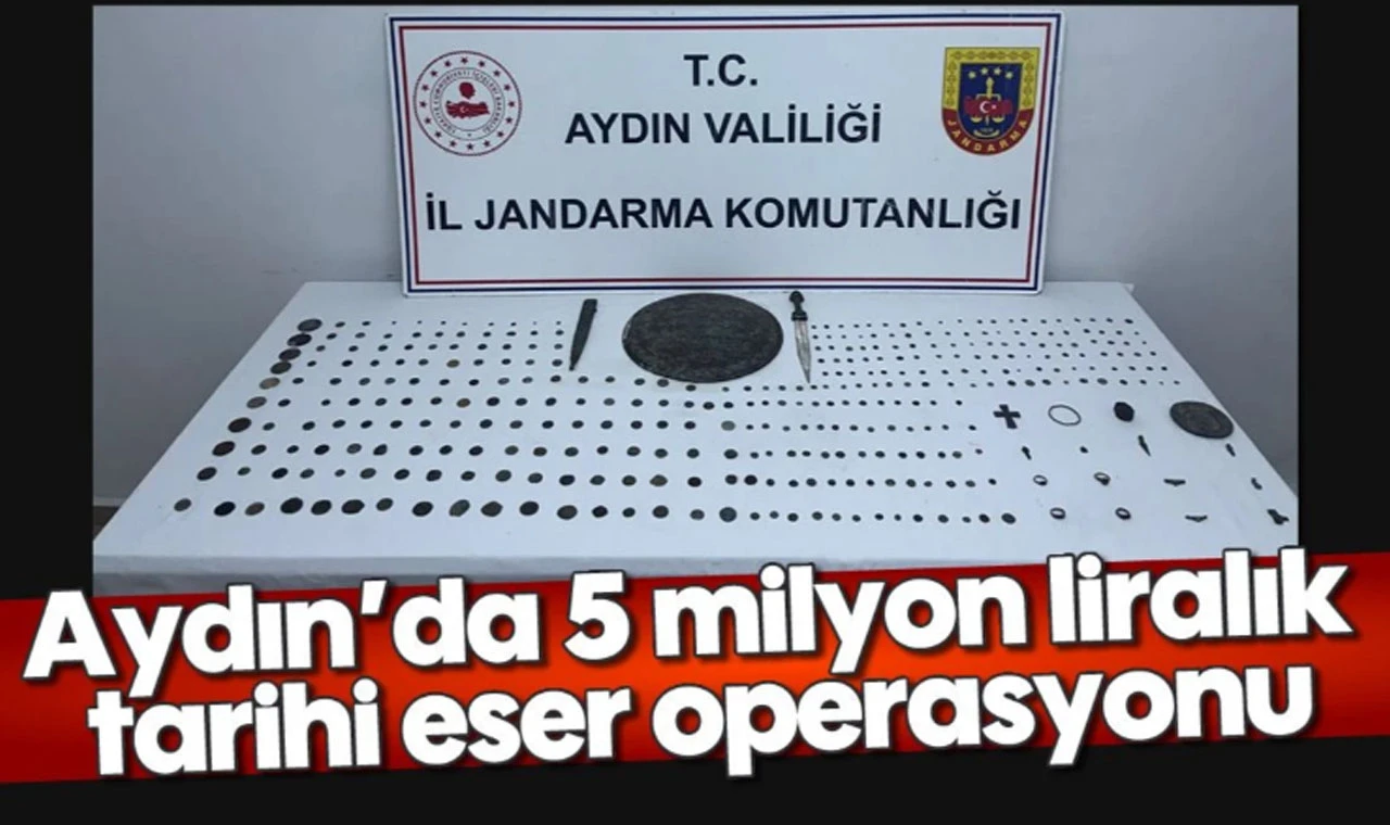 Kuşadası'nda tarihi eser operasyonu