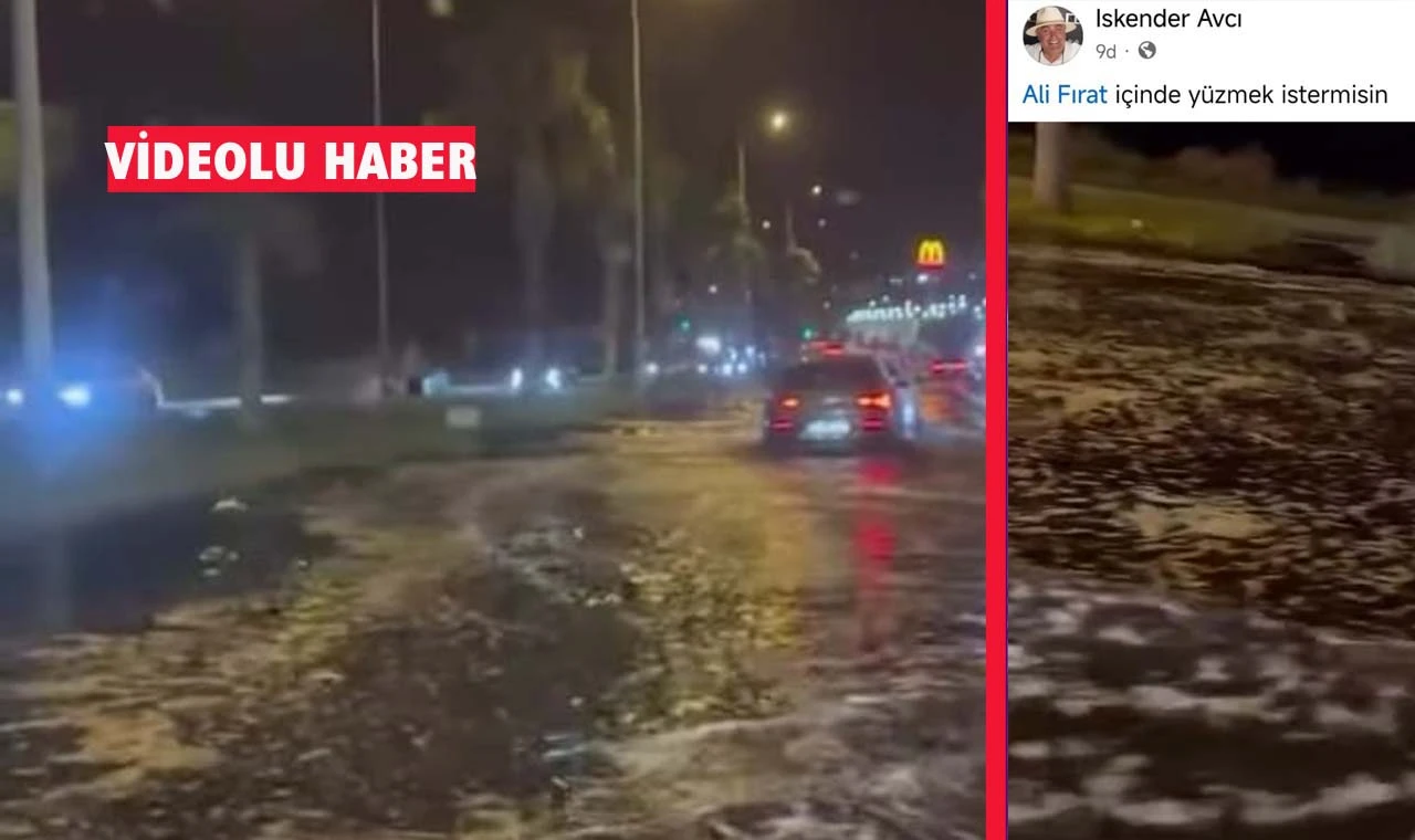 Kuşadası’nda ASKİ’nin kanalizasyonu patladı