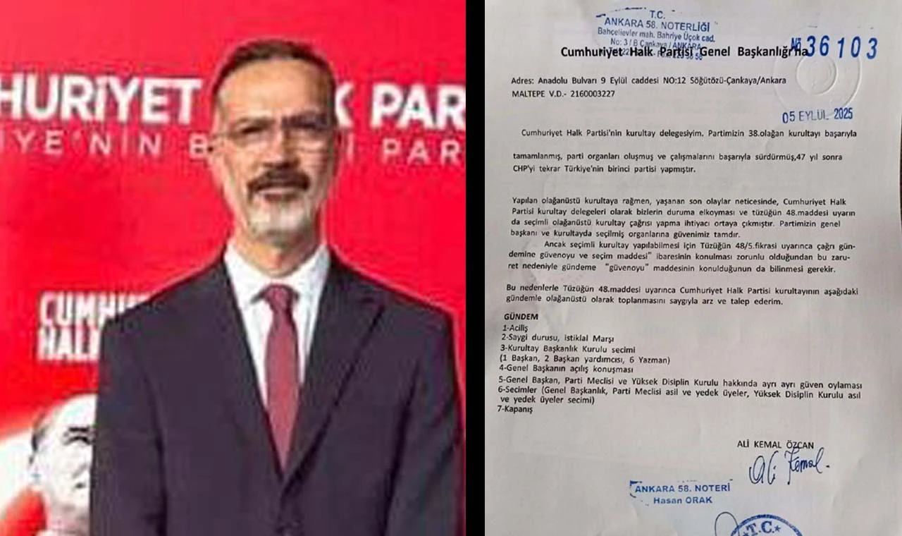 CHP’li Özcan Kurultay için Ankara’da imza verdi