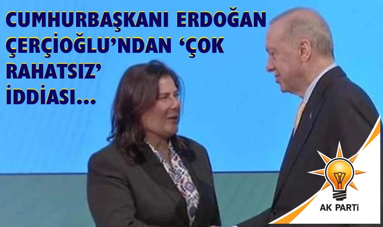 Cumhurbaşkanı Erdoğan Çerçioğlu’ndan ‘çok rahatsız’ iddiası