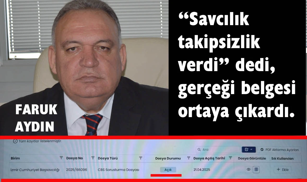 Faruk Aydın gerçeği gizlemekten utanmadı