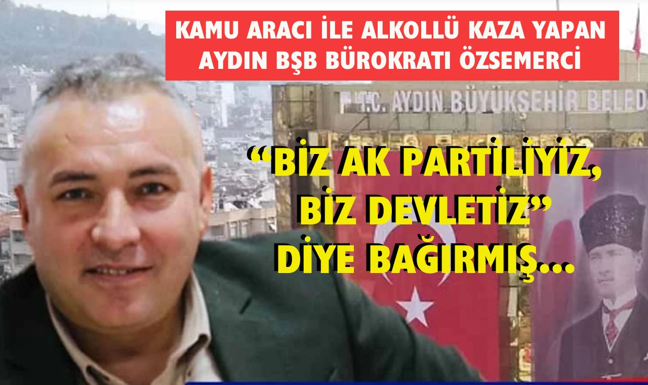 AK Partili alkollü bürokrat Özsemerci kaza yaptığı araçtan sürünerek çıkmış…