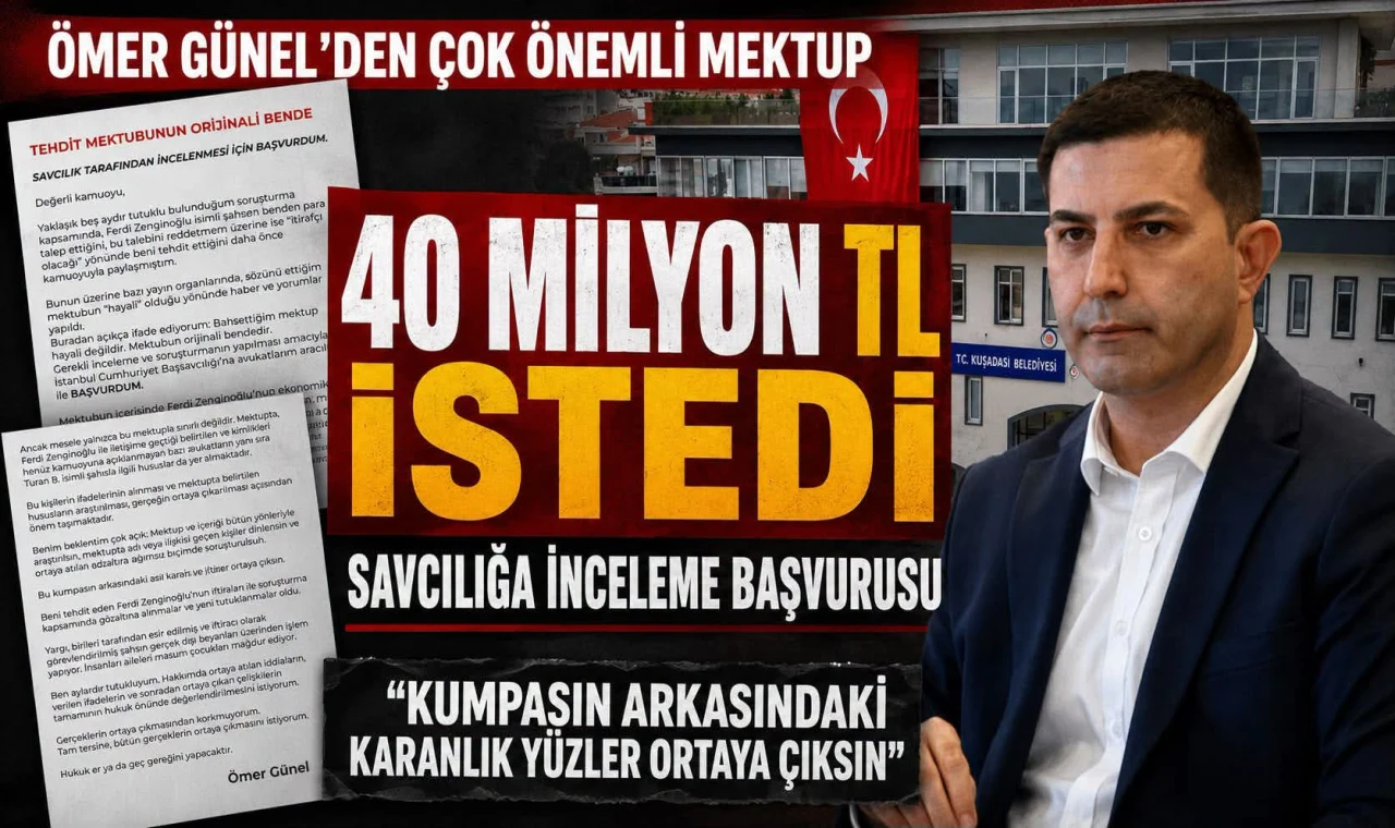Ömer Günel: "Tehdit mektubunun orjinali bende..."