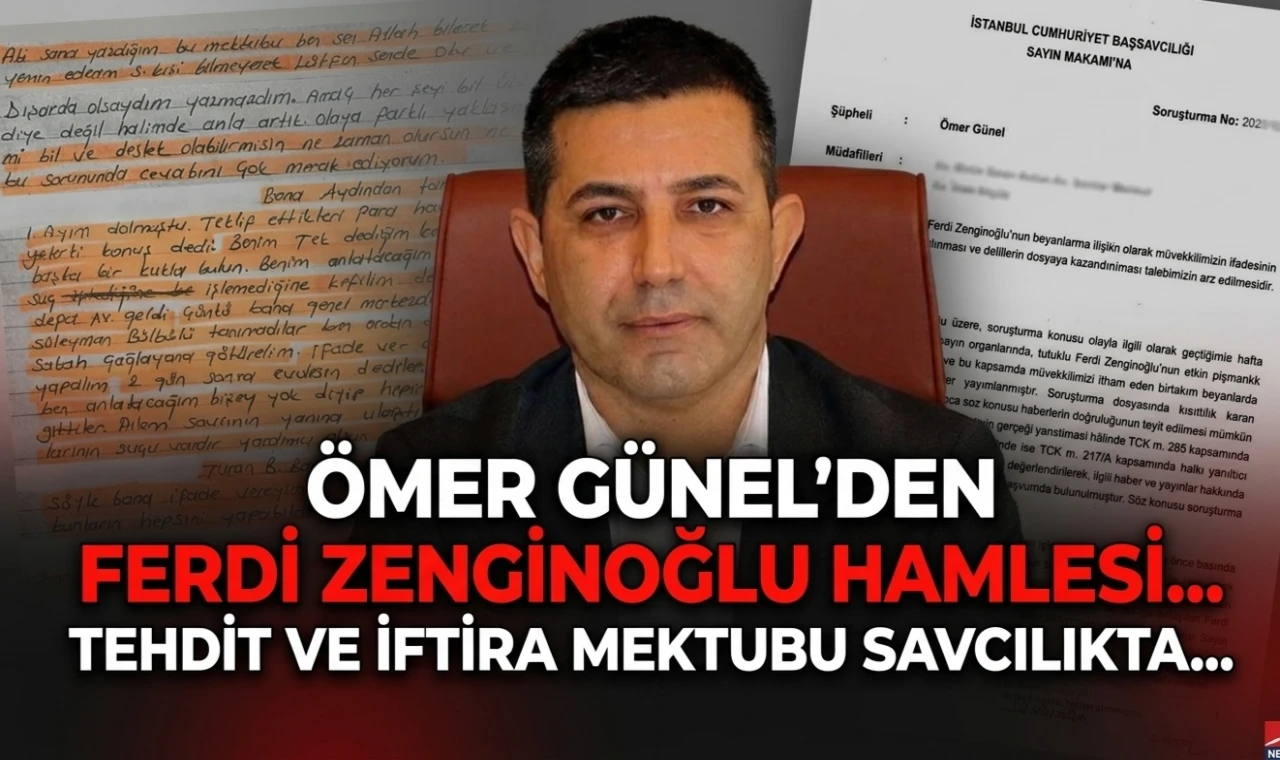 Tehdit ve iftira mektubu savcılıkta...