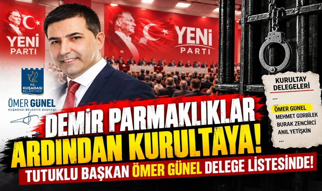 Ömer Günel demiparmaklıklar ardından Yeni Parti kurultay delege listesine girdi...