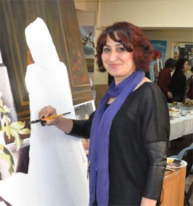 ALICIK, RESİM KURSUNU ZİYARET ETTİ