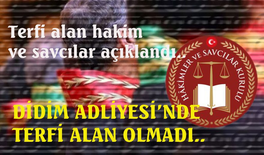 Aydın'da terfi alan hakim ve savcılar…