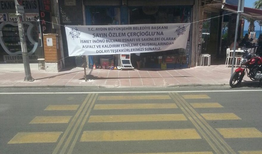 Çerçioğlu’nun pankartı alay konusu oldu…