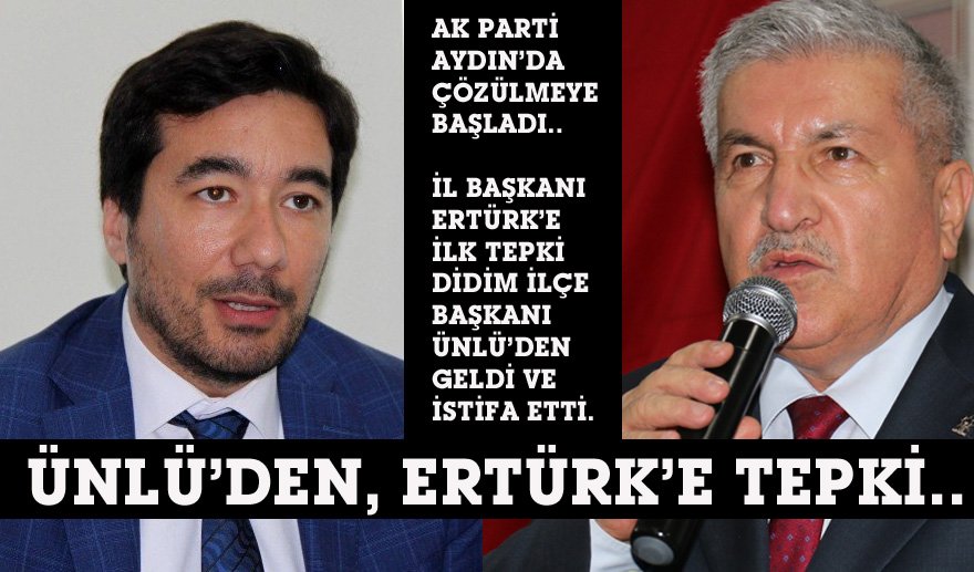 Ertürk’e tepki istifası…