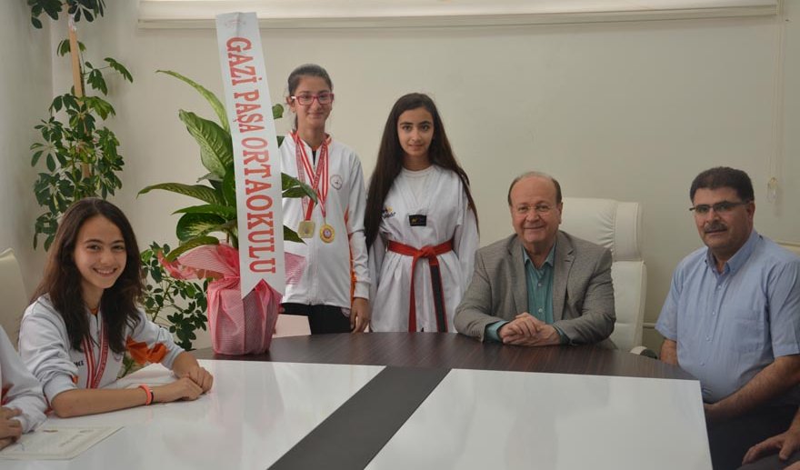 Gazipaşa Ortaokulu’ndan teşekkür ziyareti...