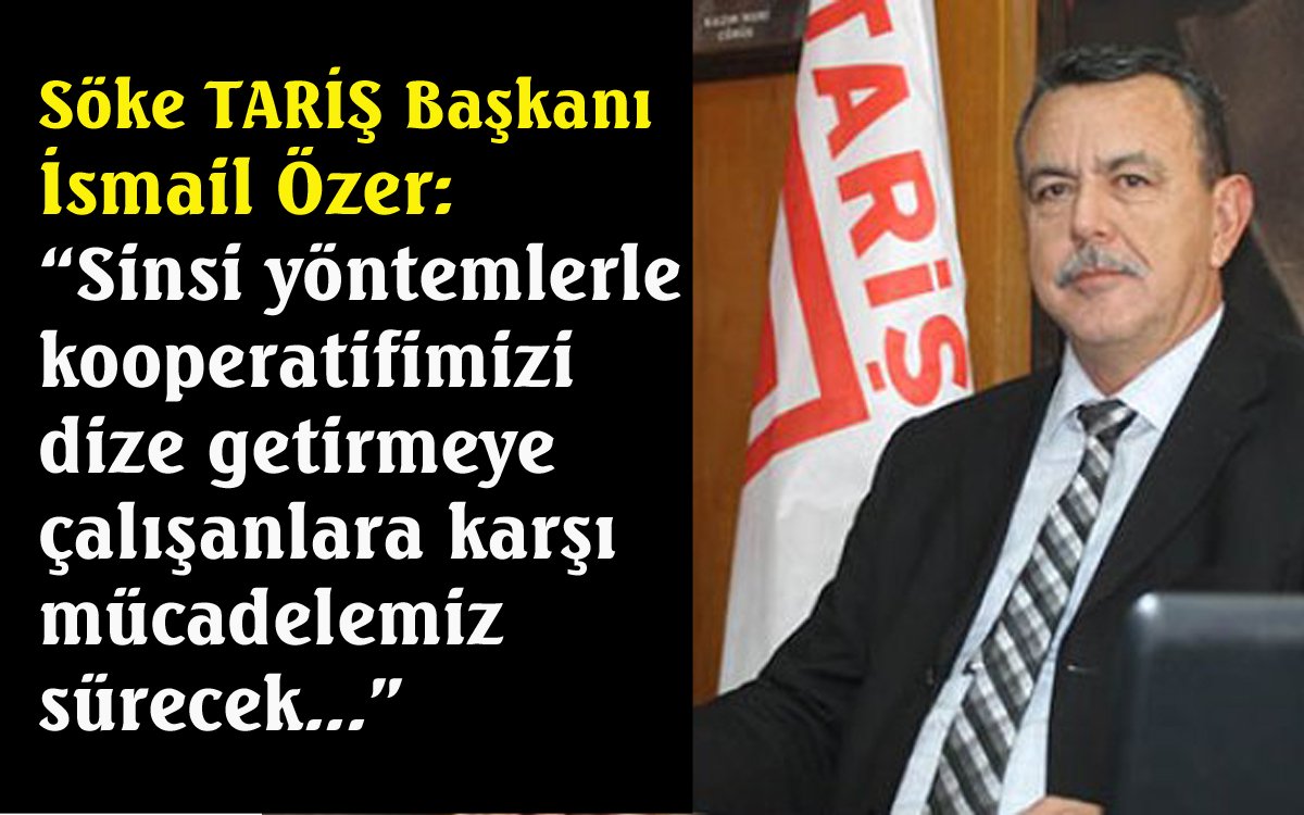 Söke TARİŞ Pamuk Kooperatifi Mali Kongresini yaptı..