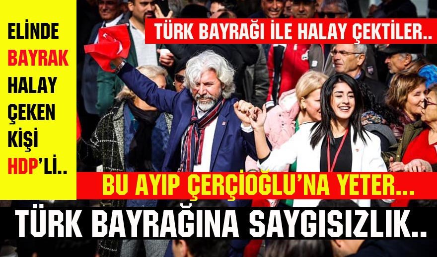 Türk Bayrağı ile halay çektiler…