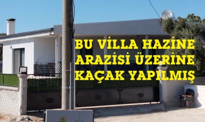 Didim’de hazine arazisine kaçak villa