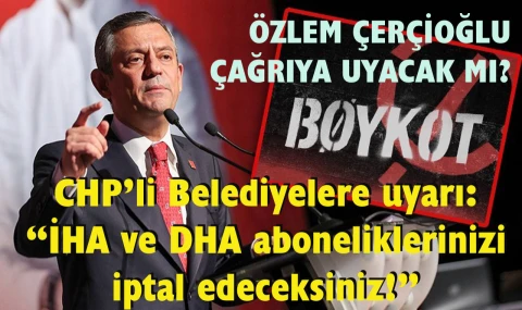 Özgür Özel’den, CHP’li Belediyelere uyarı