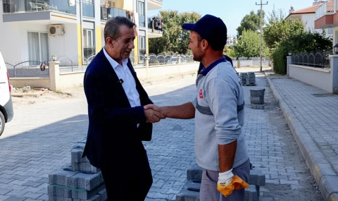 Efeler Belediyesi’nden yol yapım çalışmaları