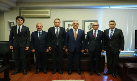 Alevi Vakıfları Federasyonu'ndan DSP'ye ziyaret