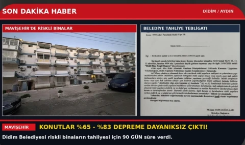 Didim Mavişehir "tabut evlerde" yıkım süreci başladı...