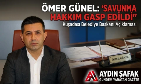 Ömer Günel: "Savunma hakkım gaspedildi"