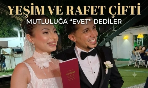 Sonsuz bir aşkla mutluluğa adım attılar…