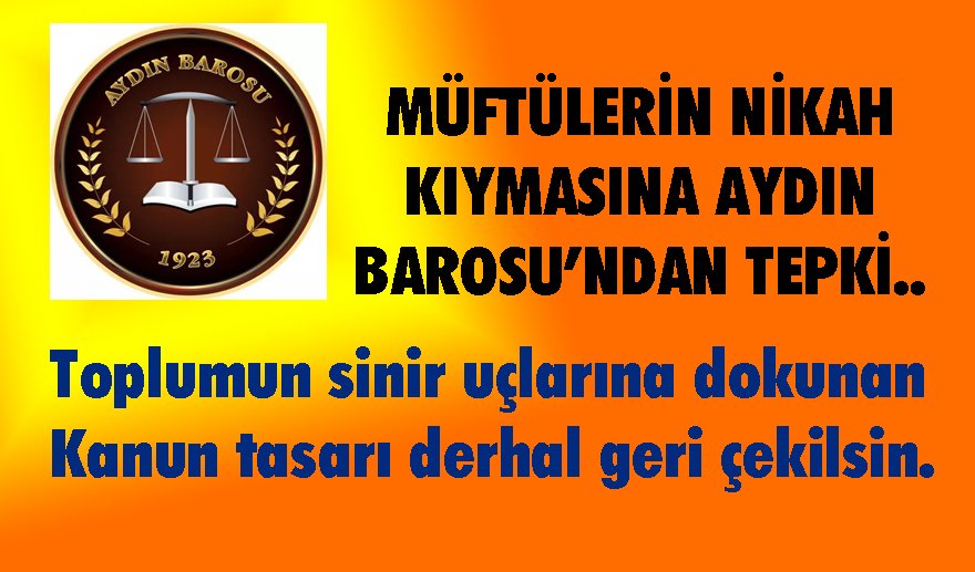 Aydın Barosu’ndan sert tepki…