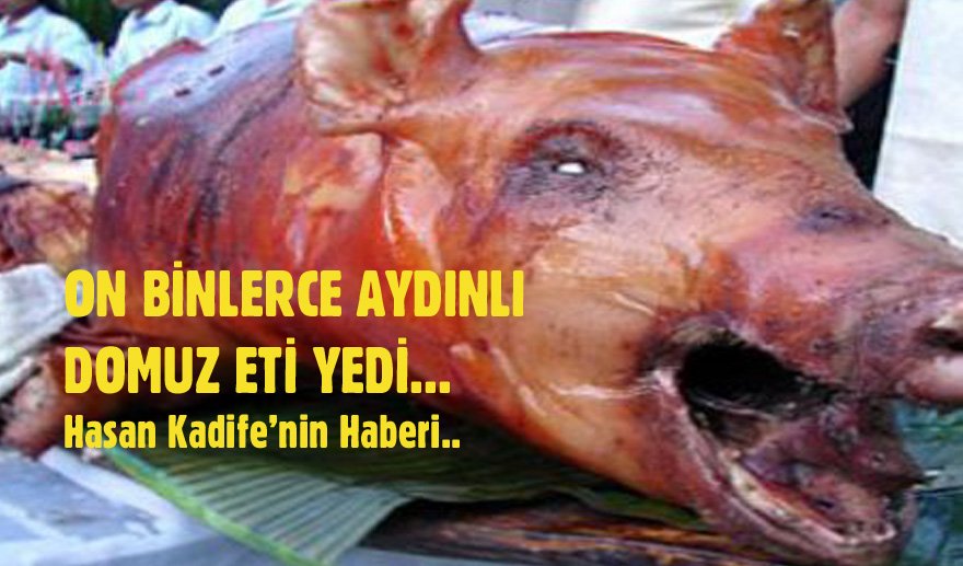 Aydın’da domuz eti skandalı…