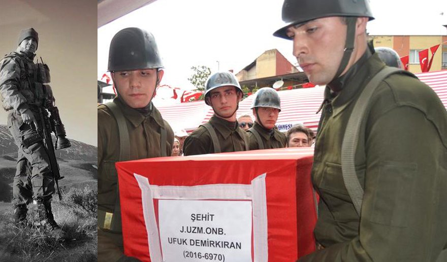 Aydın şehidini kalbine gömdü…