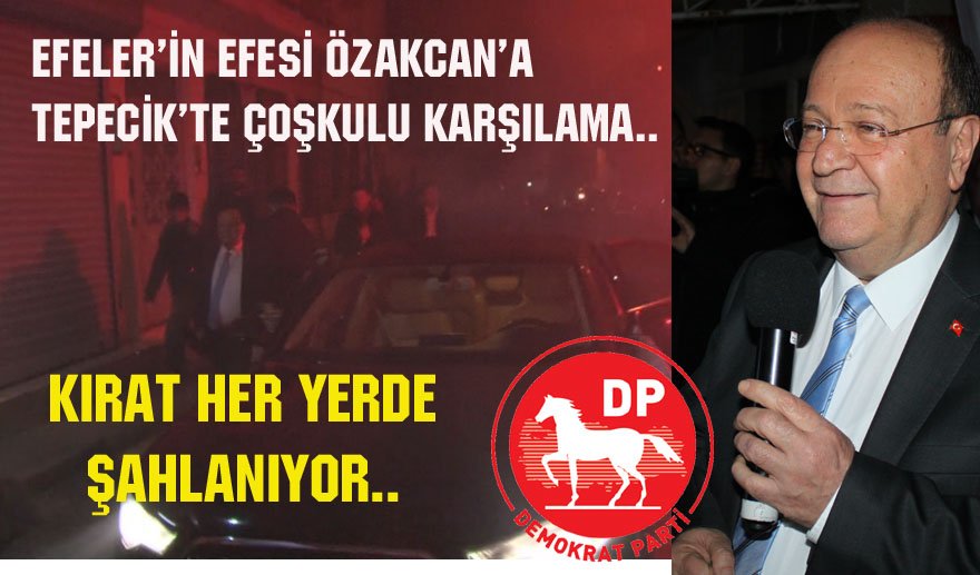 Başkan Özakcan’a meşaleli karşılama…