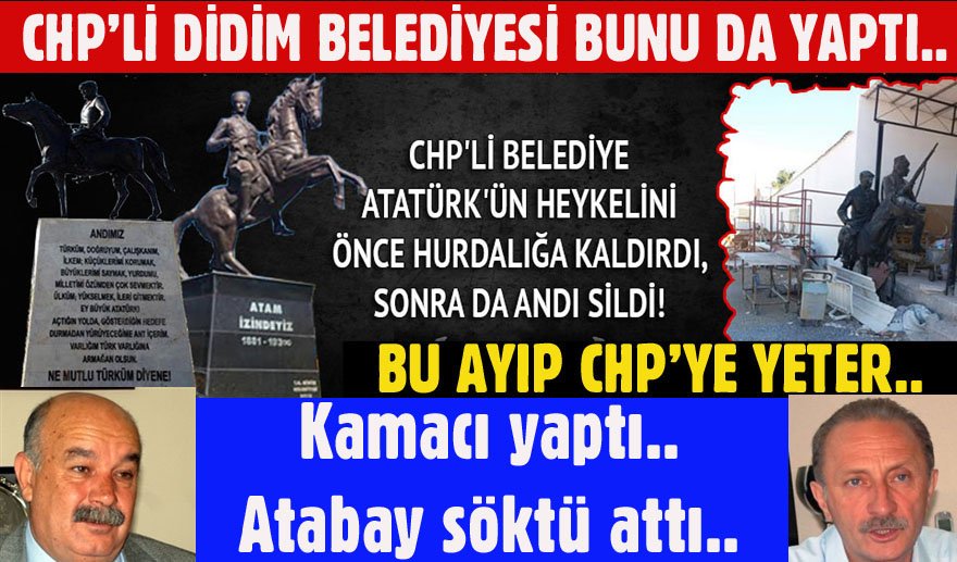 Bu ayıp CHP’ye yeter…