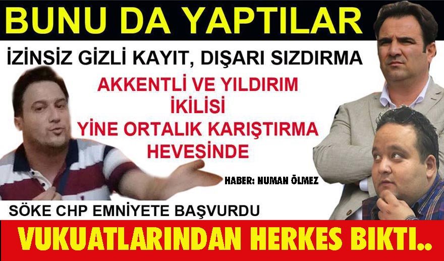 Bunu da yaptılar…