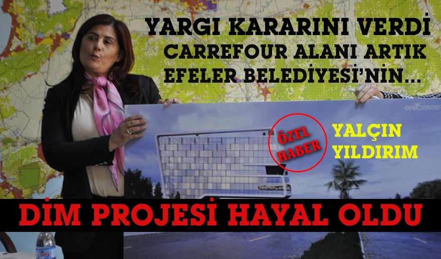 Çerçioğlu’nun DİM Projesi hayal oldu..