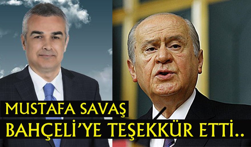 Devlet Bahçeli'ye teşekkür etti..