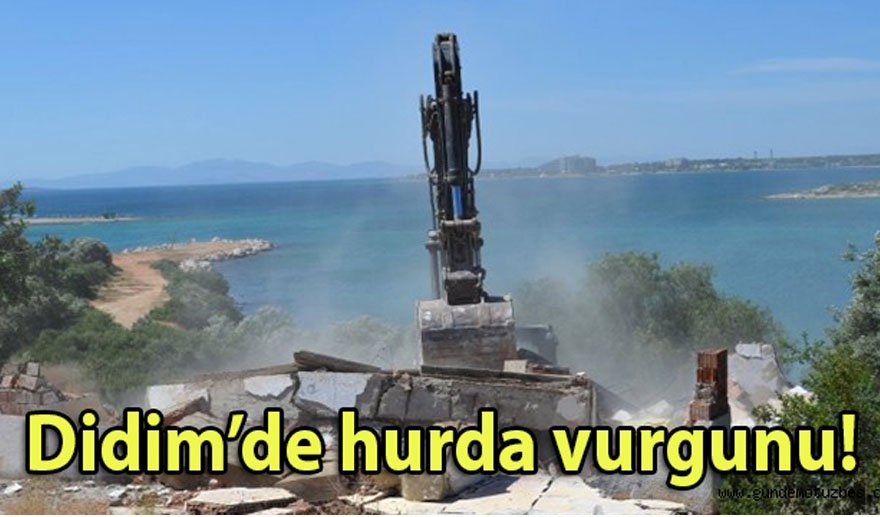Didim'de hurda vurgunu!