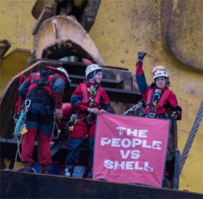 GREENPEACE SHEL İÇİN EYLEMDE