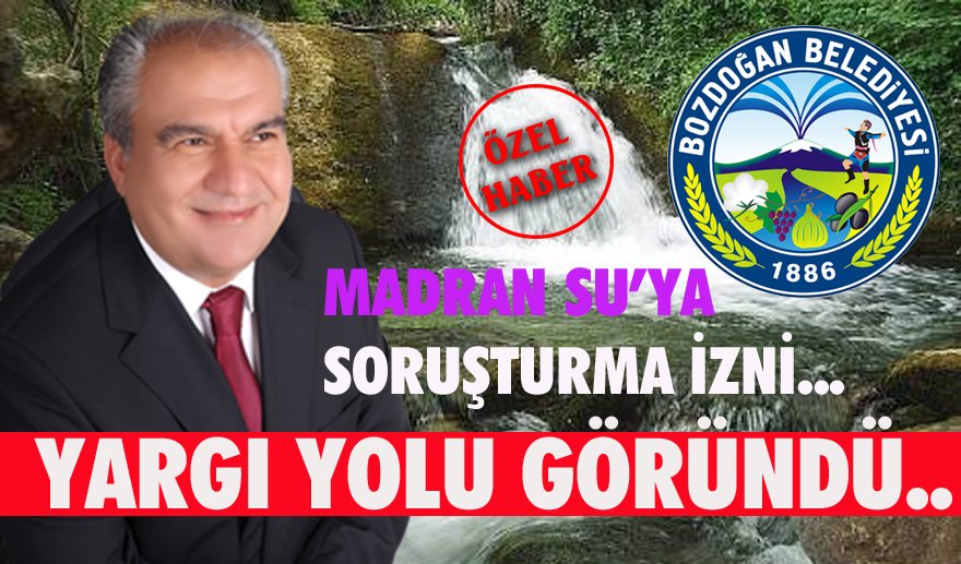 Madran Su vurgunu ortaya çıkarıldı…