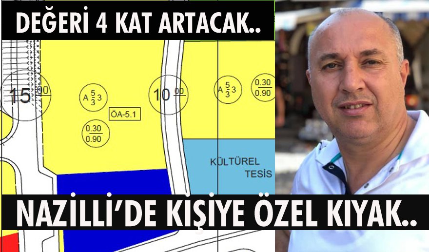 Nazilli imarında rant kokusu..