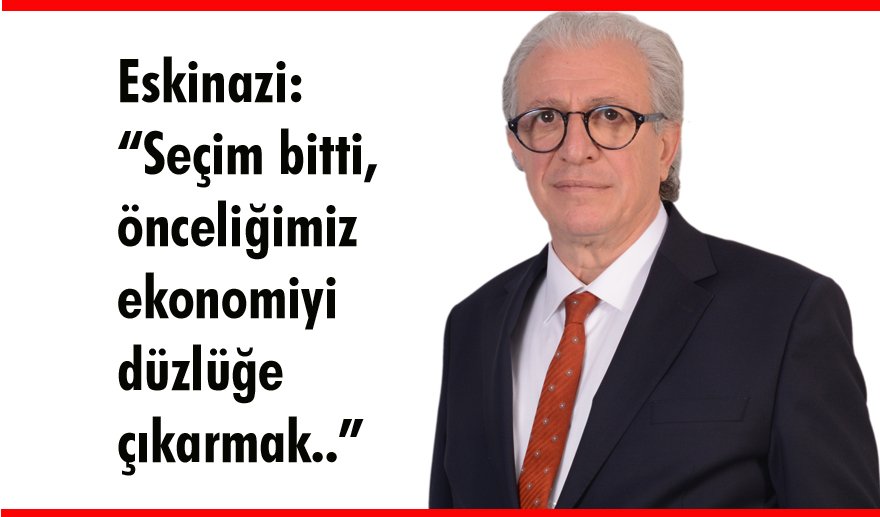 Öncelik; ekonomiyi düzlüğe çıkarmak..