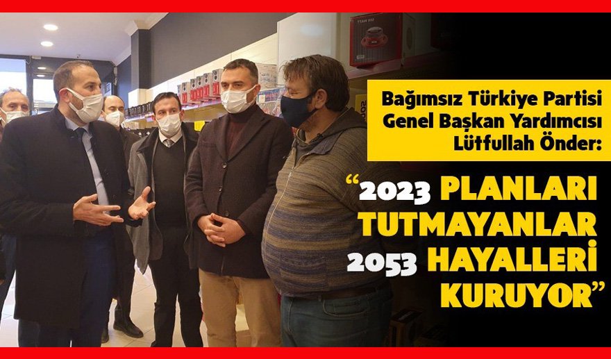 2023 plânları tutmayanlar 2053 hayalleri  kuruyor..