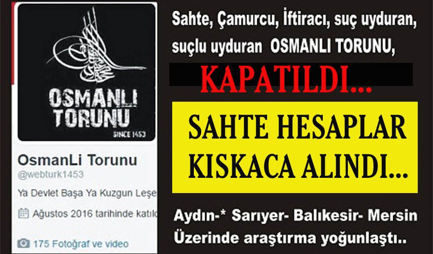 Sahte hesaplar kıskaca alındı…