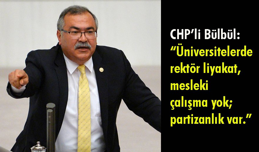 “Saray vesayeti üniversitelerden kalkmalı..”