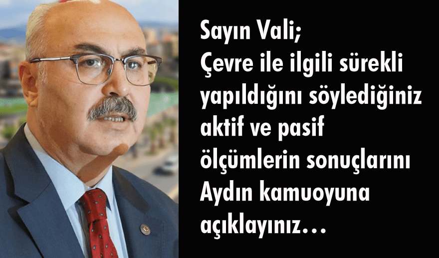 Sayın Vali, bahane üretmeyin…