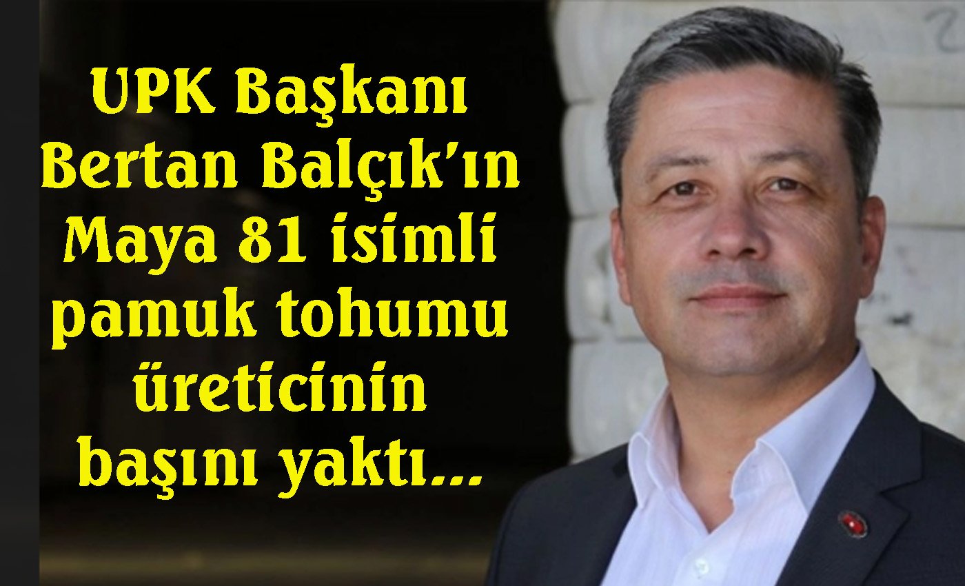 UPK Başkanı Bertan Balçık’ın Maya 81 fiyaskosu